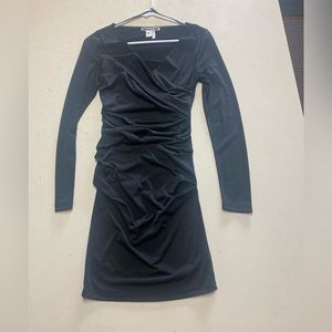 Nikibiki Black Fitted Long Sleeve Mini Dress